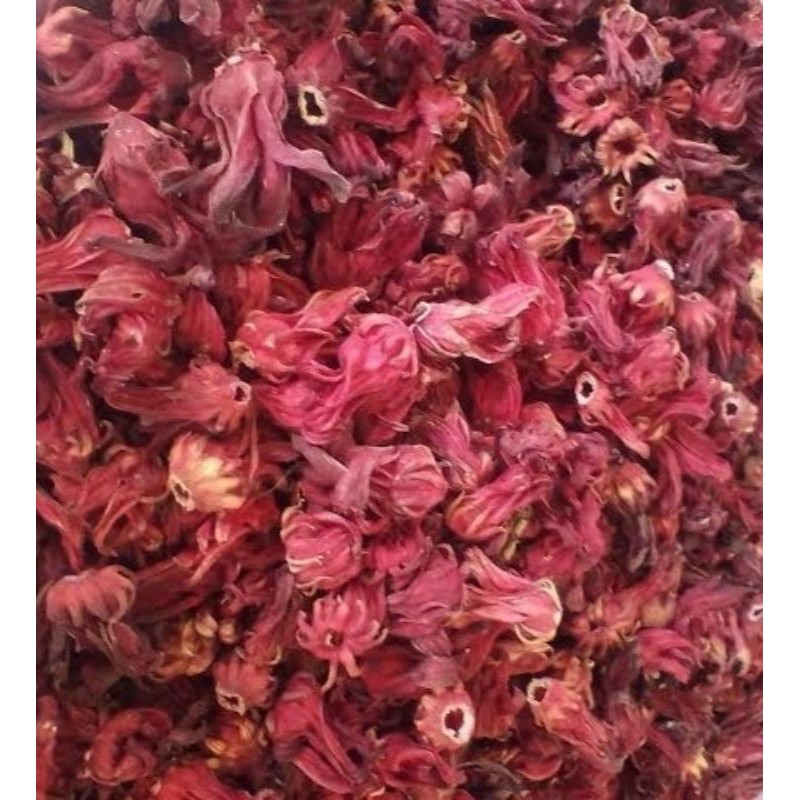 

Herbal bunga rosela merah kering kemasan 100gram