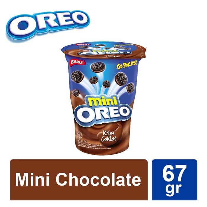 

OREO MINI BISKUIT KRIM COKELAT 67 GR