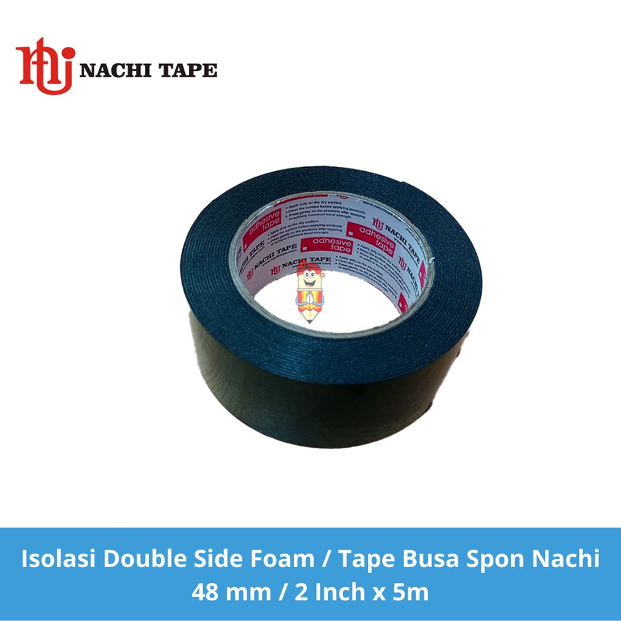 

Isolasi Double Side Foam / Tape Busa Spon Nachi 48 mm / 2 Inch