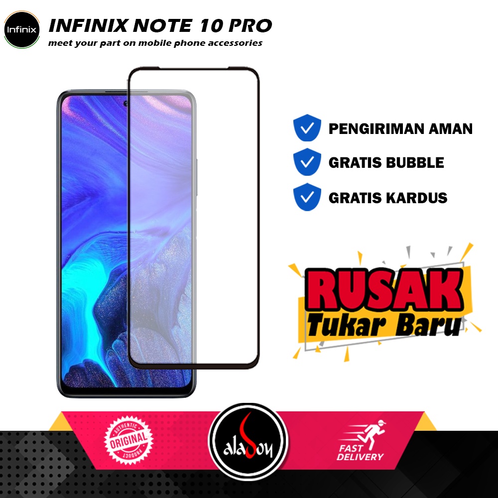 Tempered GlassInfinix Note 10 Pro Nfc 2021 Antigores Full Layar Screen Protection