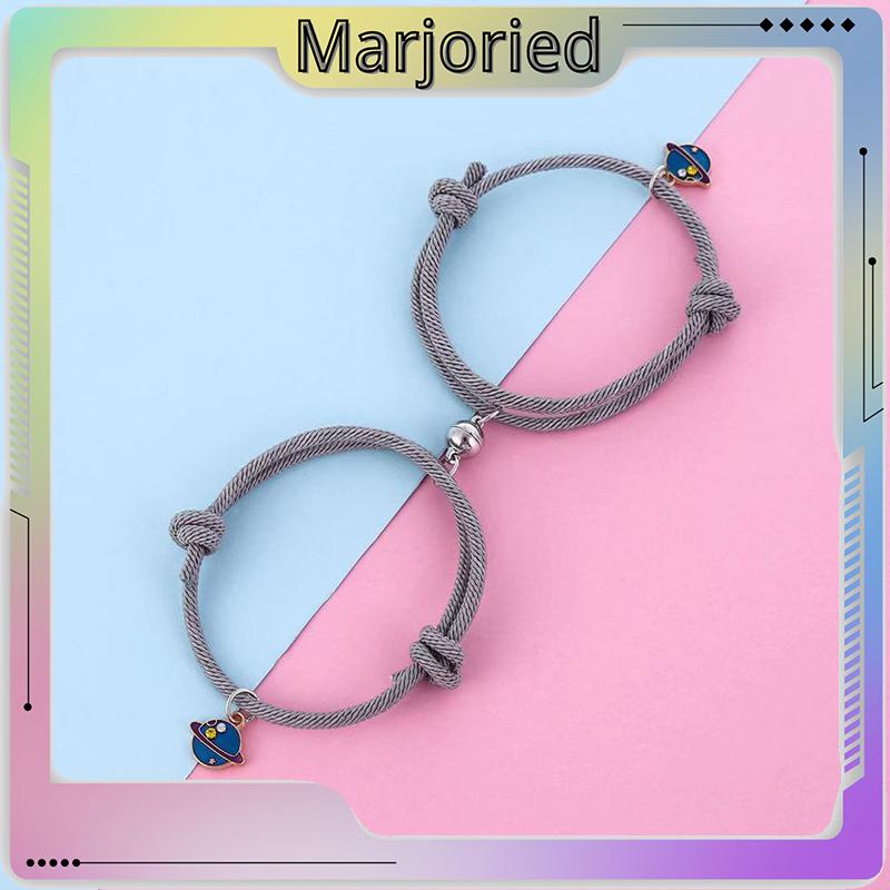 1 Pasang Gelang Couple Magnet Gelang Tali Couple Magnet Attract Persahabatan Tangan Bracelets-MJD