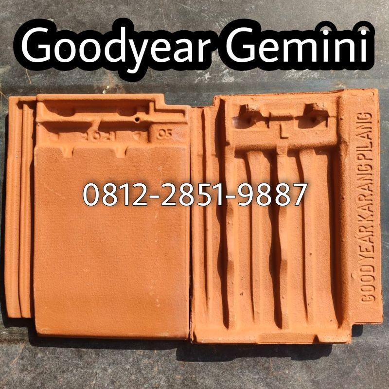 Genteng Goodyear Karangpilang tipe gemini flat kecil