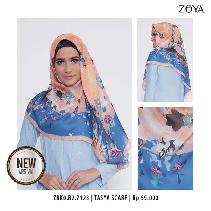 Hijab Kerudung Segi Empat TASYA Scarf ZOYA Original