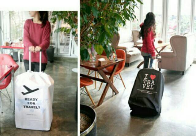 Cover luggage travel bag / pelindung koper