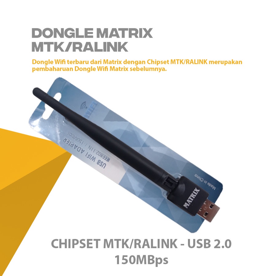 Dongle USB WIFI Adapter Merk Matrix Original