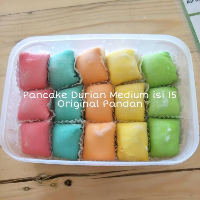 

Pancake Durian Medium isi 15 Rainbow Duren Medan