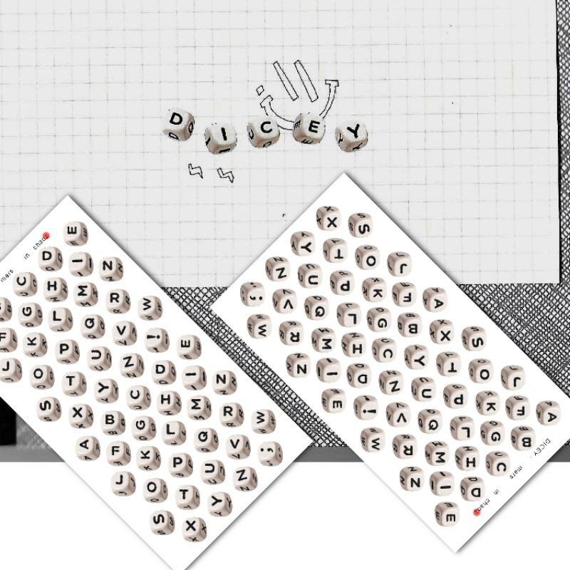 

DICEY — Alphabet Deco Journal Bujo Polco Sticker — marsinchaoz