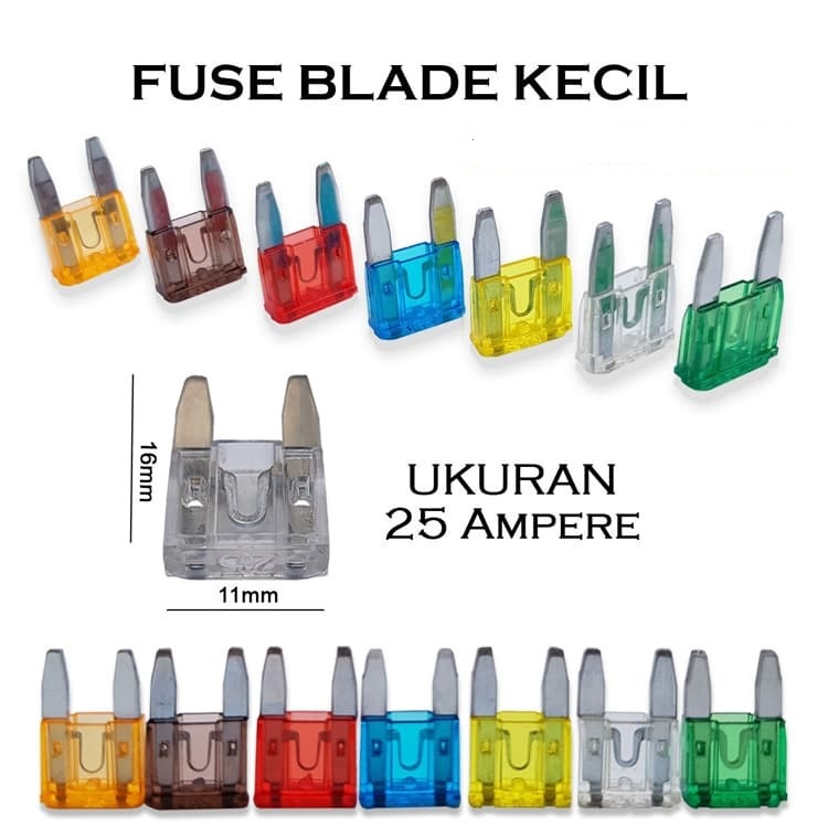 Sekring Sikring Pius Fuse Blade Tancap Kecil / Mini Mobil Motor 5A 10A 15A 20A 25A 30A