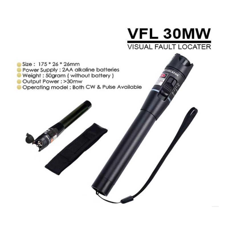 Visual Fault Locater 5-30MW Senter Laser Fiber Optic