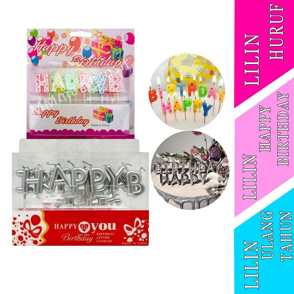 Lilin Ulang Tahun- Lilin Huruf- Lilin Happy Brithday- Lilin