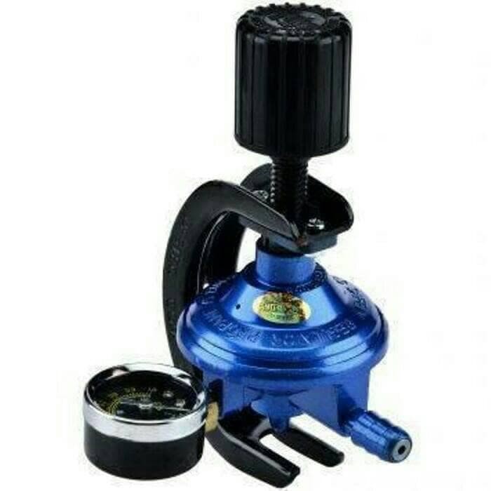 STARCAM REGULATOR GAS PUTAR PLUS PENGAMAN LPG ANTI BOCOR U 12M DENGAN JARUM METER GAS COM SUPER AMAN TERMURAH