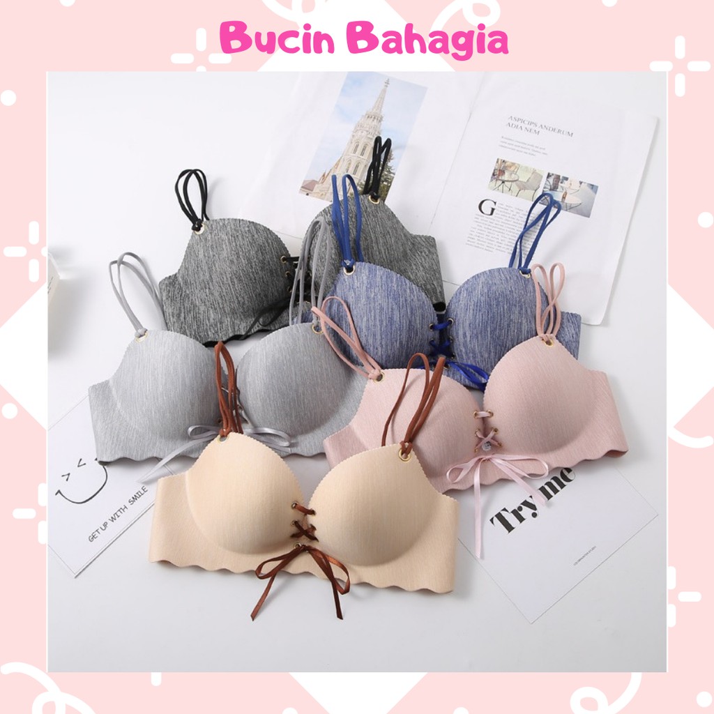 BH Bra Wanita Tanpa Kawat Bahan Halus Rwanda Style Sexy BH16