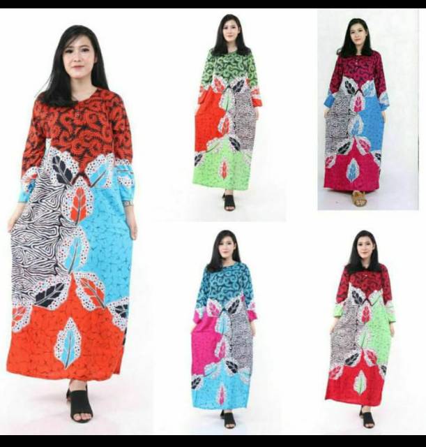 LONGDRES WARNA LONG DRES BATIK DASTER LONGDRES MAURA KENCANA UNGU ASLI PEKALONGAN