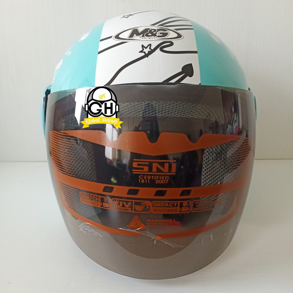 HELM HALF FACE EVOLUTION MOTIF TRAVELING TOSCA MIRIP GM EVO MURAH HELM DEWASA MURAH