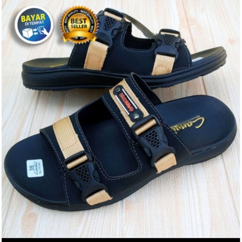 PROMO 2.2 BIG SALE !! SANDAL DISTRO PRIA DEWASA SLOP BAN 2 TERBARU GUNUNG