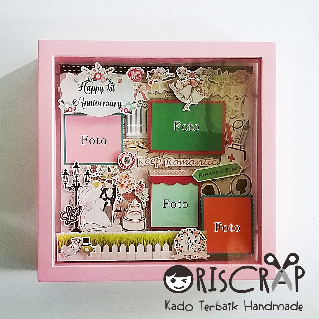 

Hadiah Anniversary 1 tahun / Scrapbook frame terlaris