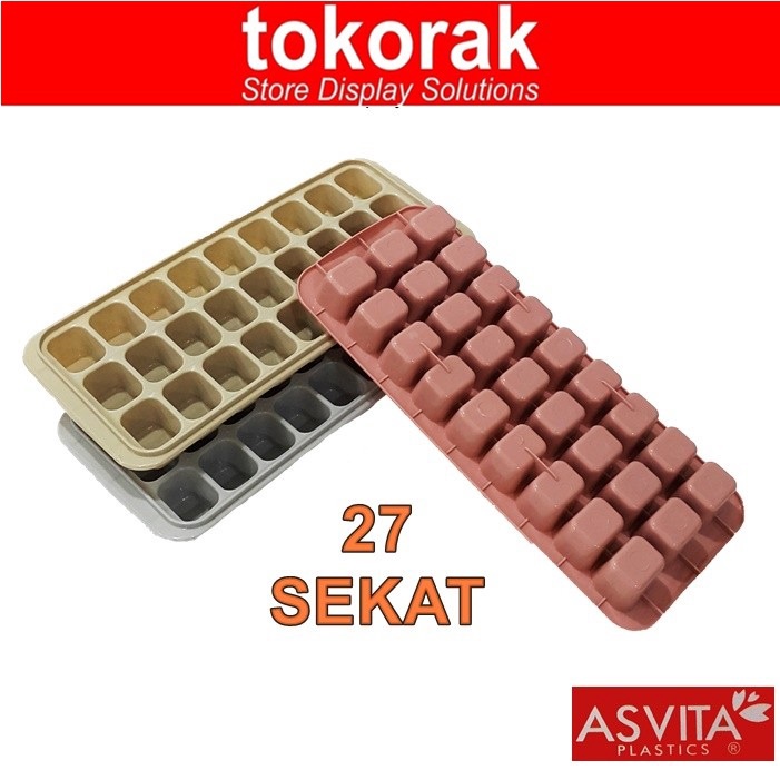 ASVITA CETAKAN ES BATU SEGI 27 SEKAT RIT-848 - ICE CUBE TRAY