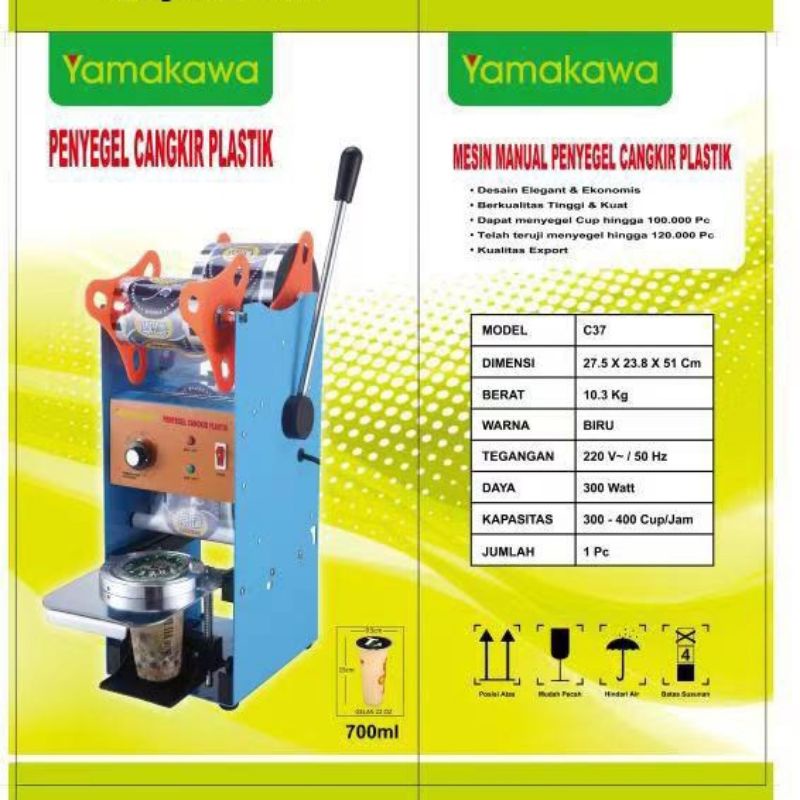 Manual Cup Sealing Machine 700cc / Mesin Press Gelas Plastik 700ml