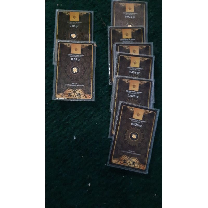 Logam mulia 0.05 gram 99.9%