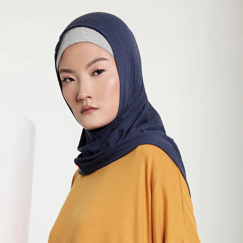 DAUKY BERGO LOOREN HIJAB INSTAN PENDEK SPORT BAHAN KNIT KAOS - DAUKY GARUT