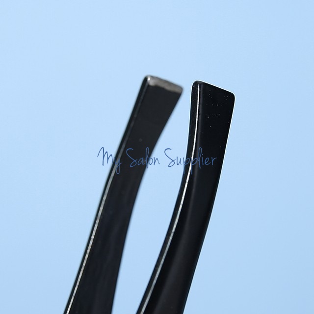 Pinset Stainless Hitam isi 2 A206 Alis Mata / Eyebrow Tweezers