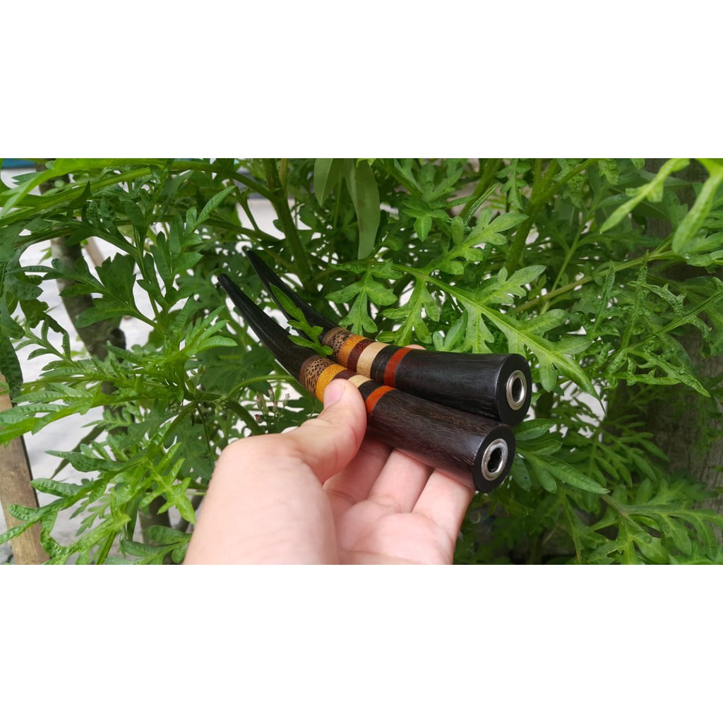 ONCE PIPA KAYU GALIH KELOR HITAM / Once pipa galih kelor kombinasi 4 kayu bertuah / Pipa Galih Kelor