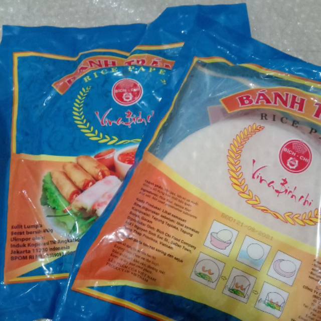 Banh trang kulit lumpia rice paper 18cm 400gr