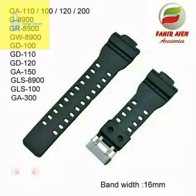 TALI JAM CASIO G-SHOCK G8900 GL8900 GLS8900 RUBBER STRAP CASIO G-SHOCK