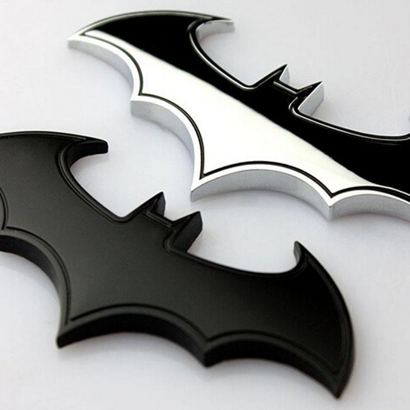 Emblem 3d batman full metal mobil motor kalelawar