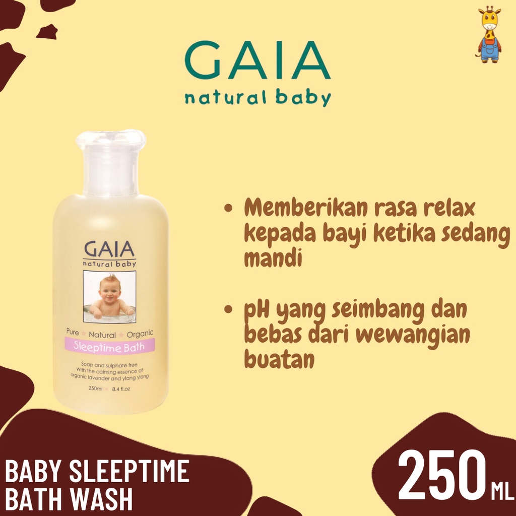 GAIA Baby Sleeptime Bath Wash 250ml