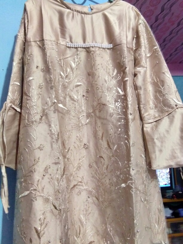 Maura Couple - Sania Ruffle Batik Couple Ori Ndoro Jowi Dnt Garansi Kebaya Modern - Set Couple Adara