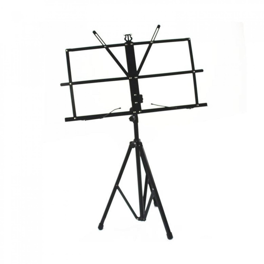 Stand Partitur Sheet Musik Music Stand Book Tripod Dudukan Buku Musik