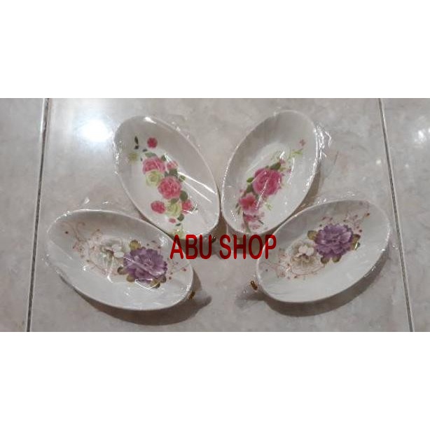 souvenir mangkok oval melamin besar kemas plastik