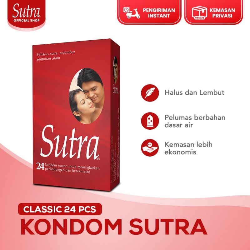 *PRIVASI AMAN* Kondom Merah Sutra Classic 24 Pcs