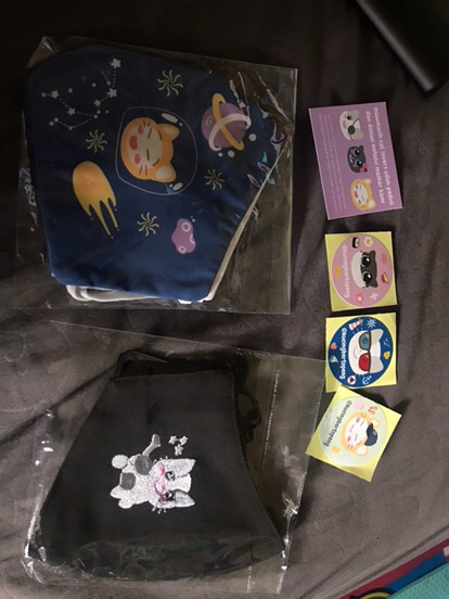 Masker Bordir Dua Lapis Ada Tempat Tisu (22x13cm)