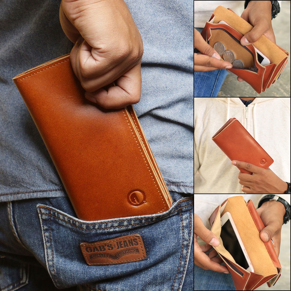 Dompet Kulit Pria Dompet Panjang Kartu Pria Lipat Kulit Sapi Asli Original Dompet Panjang Pria Full Kulit Sapi Asli F012 KUALITAS TERJAMIN MEMUASKAN