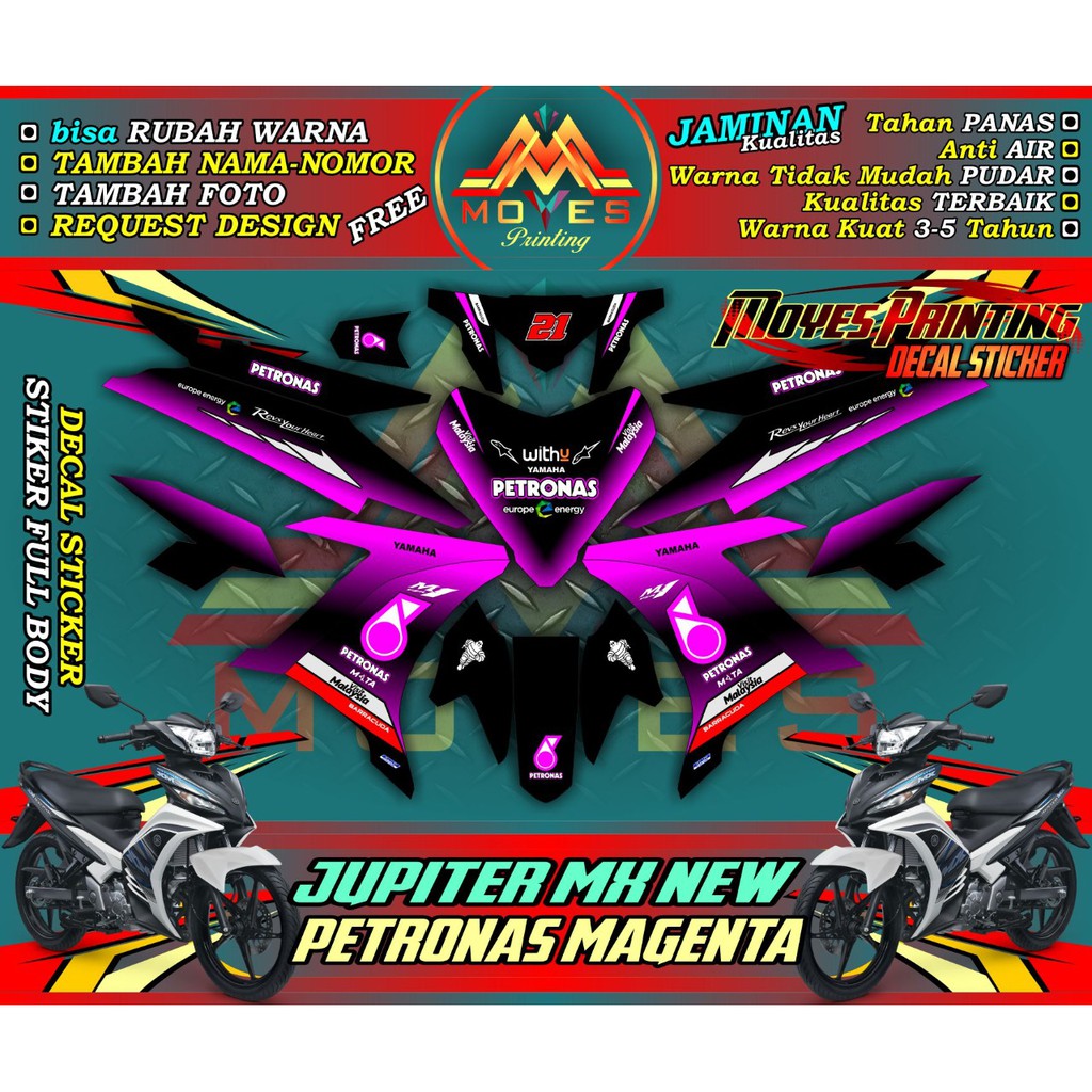 Jual Sticker Full Body Jupiter Mx New 135 Decal Stiker Motor Jupiter Mx New 135 Stiker Jupiter Mx New Indonesia Shopee Indonesia