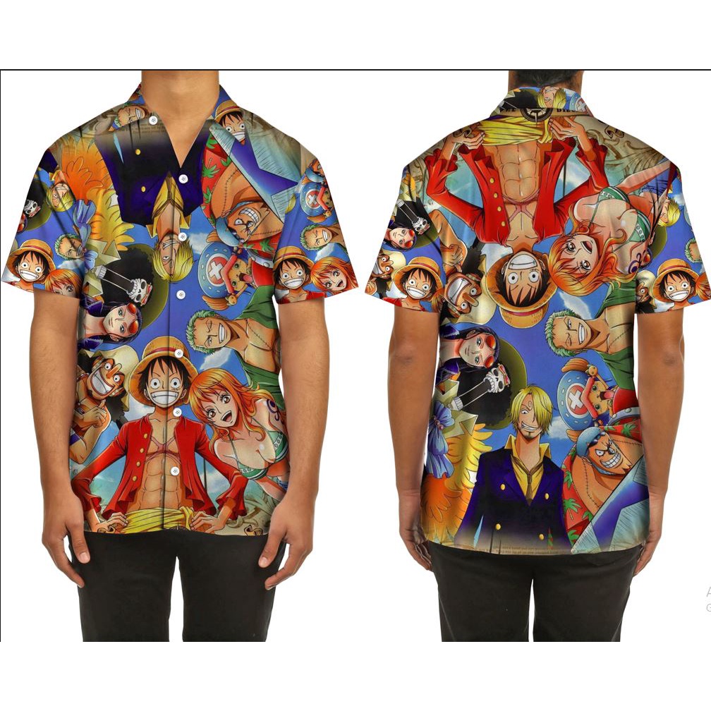 KAOS PRIA KAOS KARTUN KARTUN ONE PIECE KEOS ONE PIECE KEMEJA ONE PIECE PRINT art3