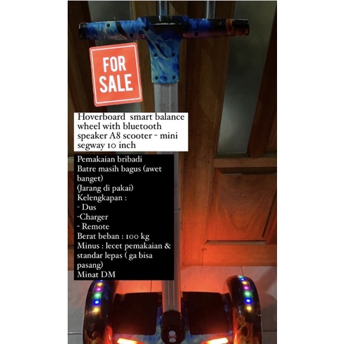 Hoverboad smart balance speaker blutooth A8 - mini segway 10 inch