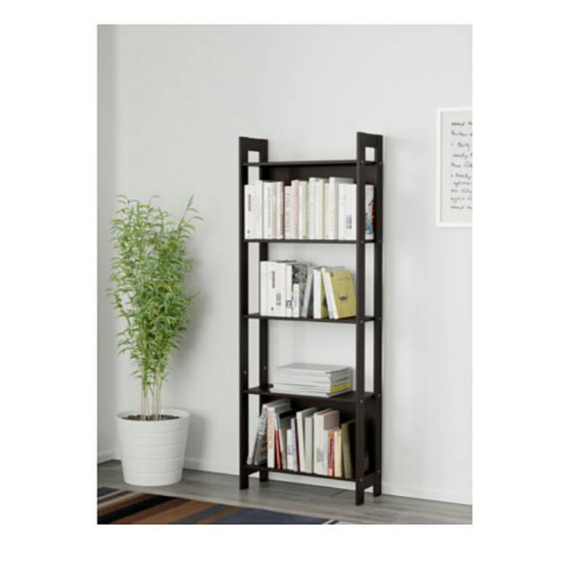 IKEA LAIVA Rak  Buku  62x165cm Warna  Hitam  Coklat Shopee 