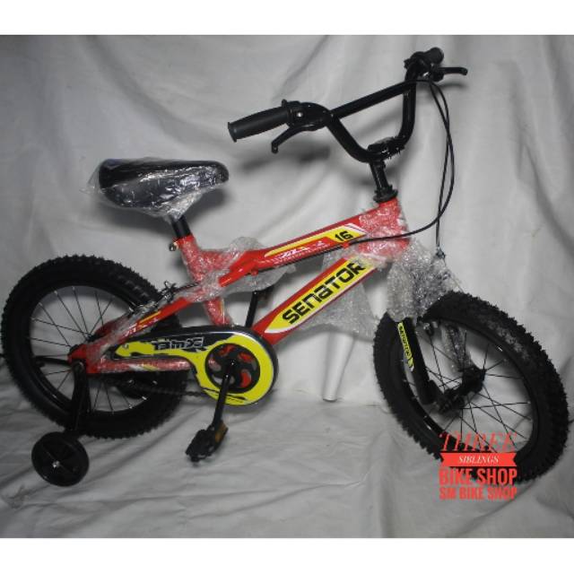 SEPEDA ANAK BMX SENATOR 16 inch WARNA MERAH KUNING
