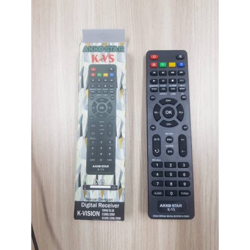 Remote Digital Receiver AKKO STAR K-VISION TOPAS TV