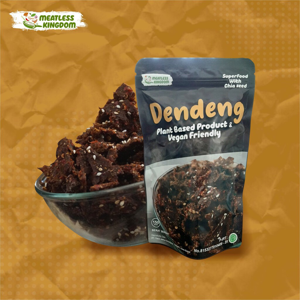 Dendeng Daging Vegan Vegetarian Friendly Ready to Eat Manis 150 gram