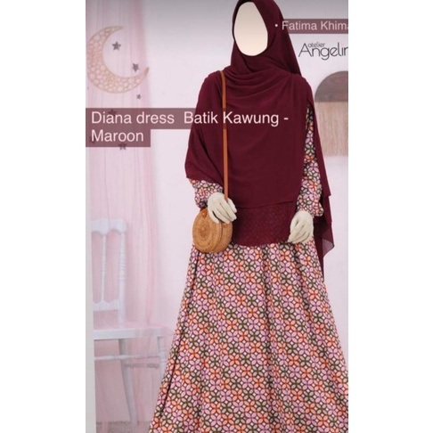ATELIER ANGELINA - BATIK KAWUNG MAROON