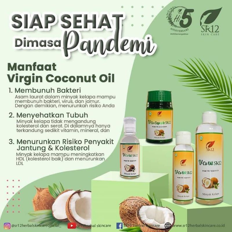 

Vco oil sr12/virgin coconut oil paling gurih anti tengik