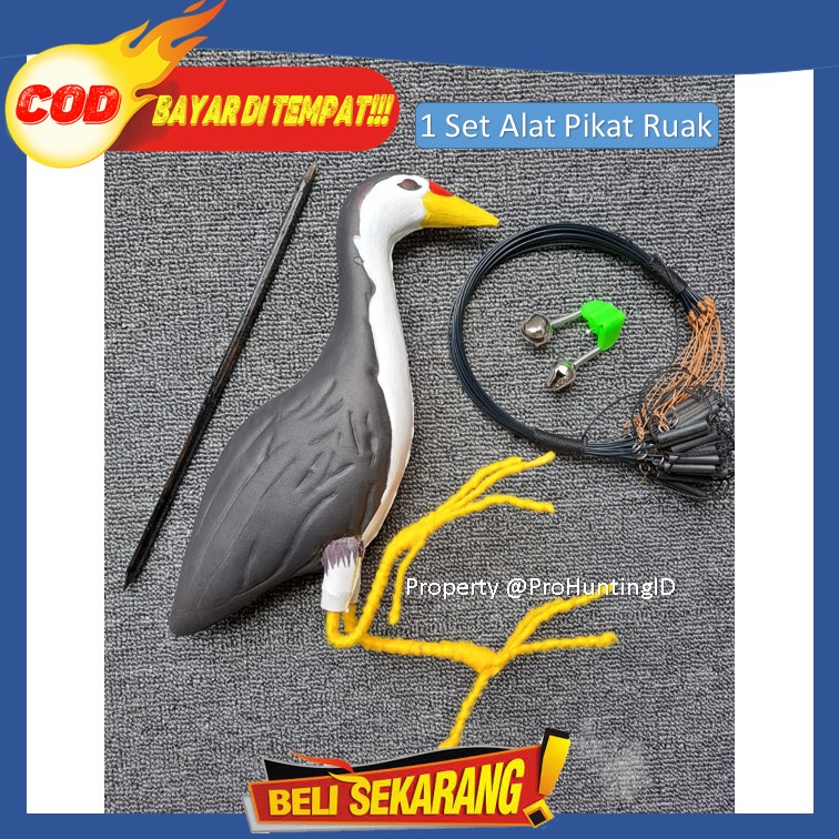 Ruak Ruak Pikat Decoy Jerat Racik Gantung 25 Mata Bonus Lonceng