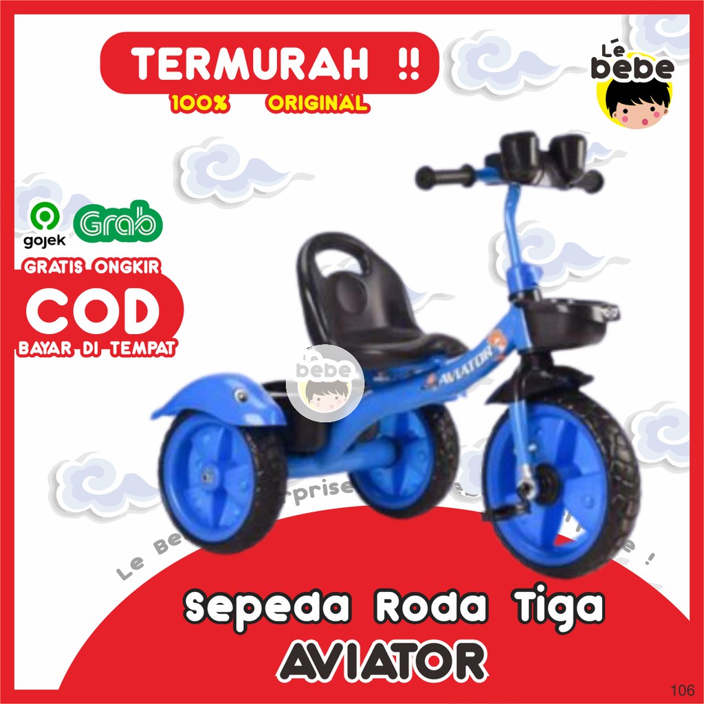 AVIATOR 106 Tricycle Stroller Micro Trike Smart Trike Sepeda BMX Sepeda Anak Bayi Sepeda Roda 3 Tiga