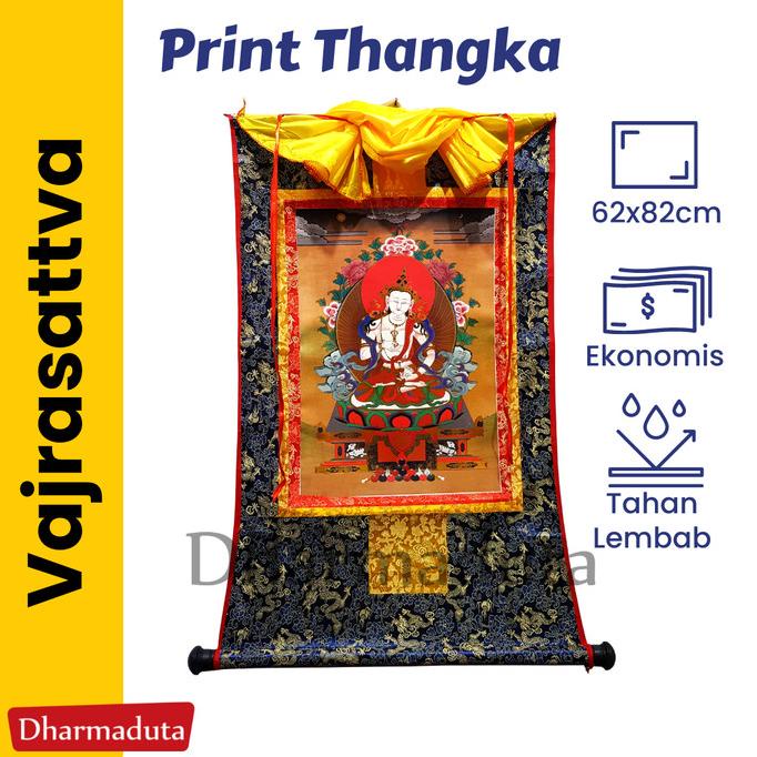 Thangka Vajrasattva 43x31 cm