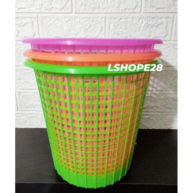 Keranjang sampah plastik. Keranjang sampah serbaguna / Tempat sampah plastik bulat / keranjang sampa