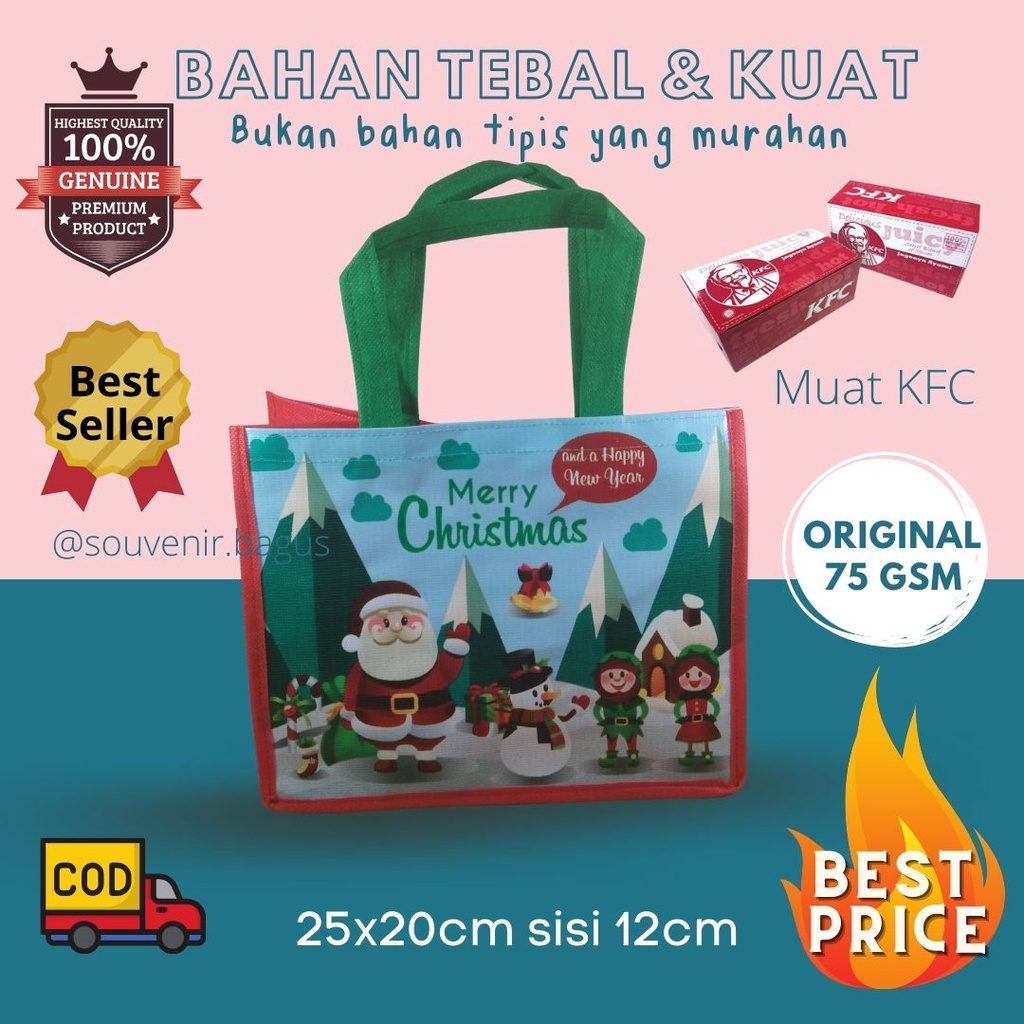 Tas Natal Paskah Goodie Bag Natal Sekolah Minggu Souvenir Natal xmas Paskah Easter Promo Termurah Sale